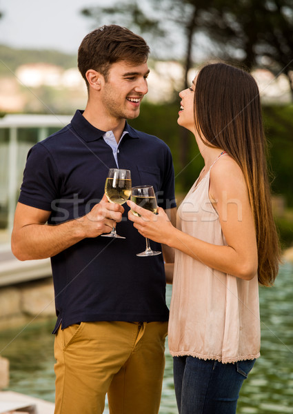 Stock photo: Tasting wine