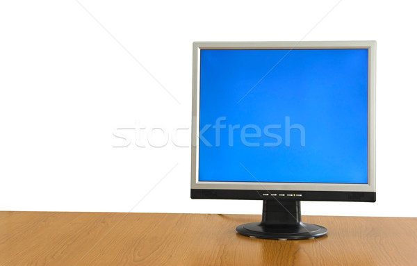 LCD Widok monitor tabeli działalności pracy Zdjęcia stock © iko