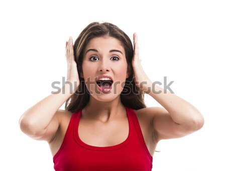 Covering ears Stock photo © iko