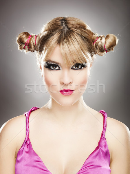 Stockfoto: Mooie · vrouw · portret · jonge · mooie · blonde · vrouw · vrouw