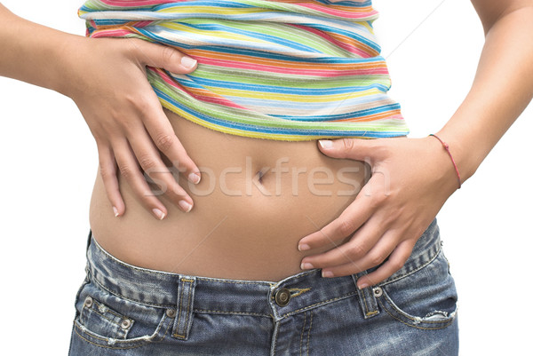 Schönen Bauch Frau groß Körper Form Stock foto © iko