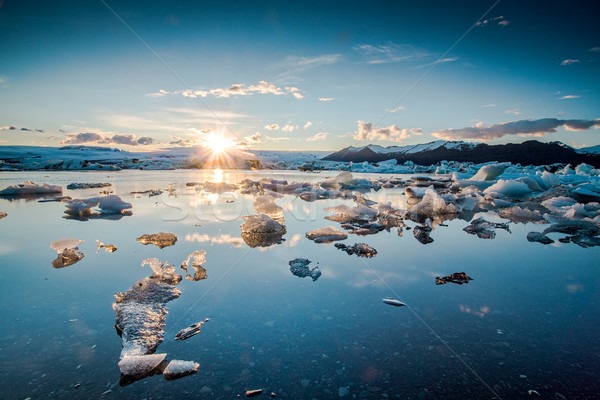 Jokulsarlon Glaciar Lagoon Stock photo © iko