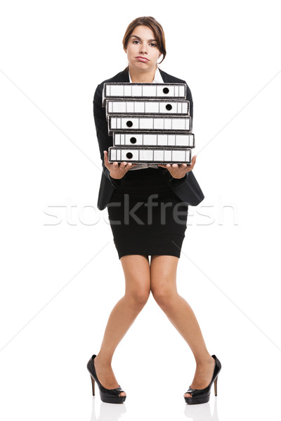 Tired business woman Stock photo © iko