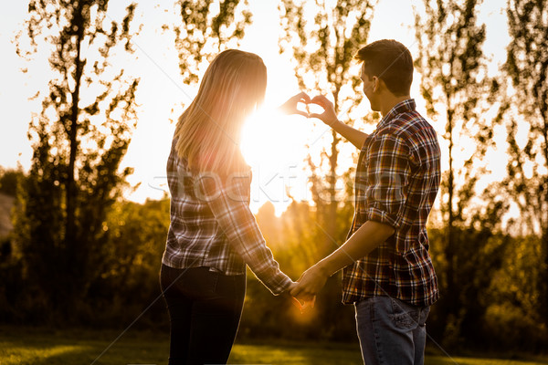 Amour mains sourire homme [[stock_photo]] © iko