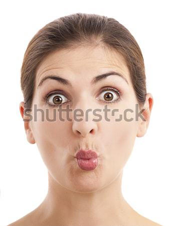 Stock photo: Pulling tongue out