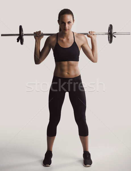 Weights lifting Stock photo © iko