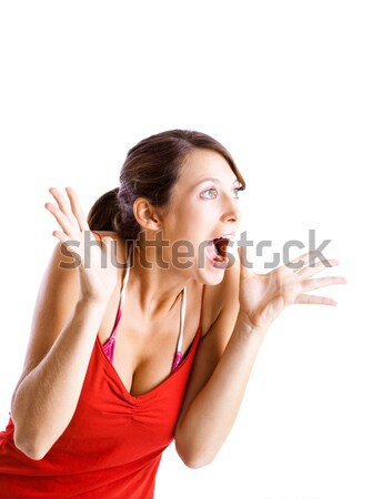 Astonished woman Stock photo © iko