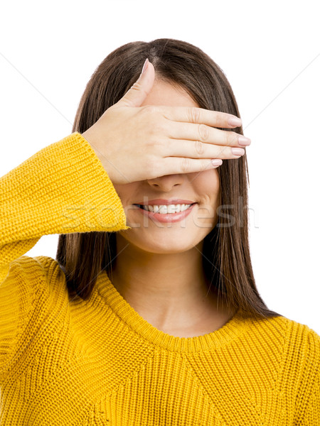 Visie zin portret mooie vrouw eigen ogen Stockfoto © iko