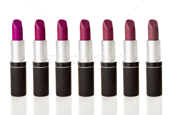 Lippenstift roze kleur palet geïsoleerd witte Stockfoto © iko