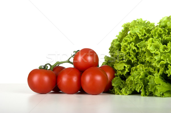 Saudável legumes alface branco tabela saúde Foto stock © iko