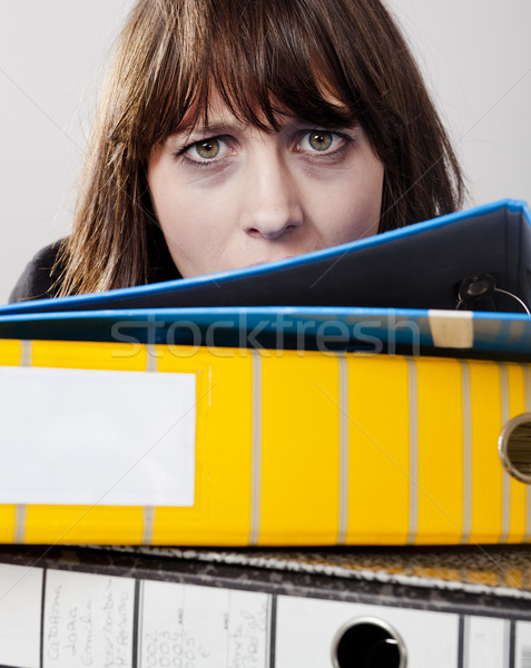 Exhausted business woman Stock photo © iko