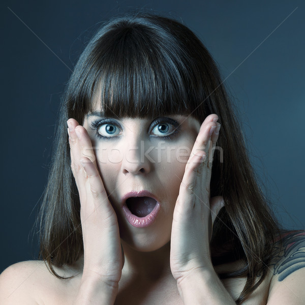 Astonished woman Stock photo © iko