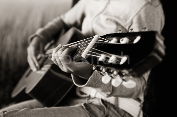 Playing guitar Stock photo © iko