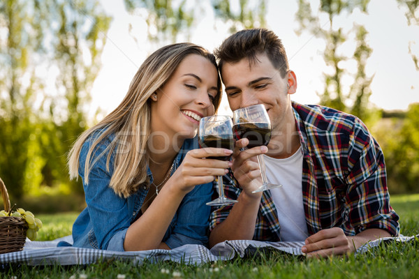 Stock photo: Just us and a Picnic