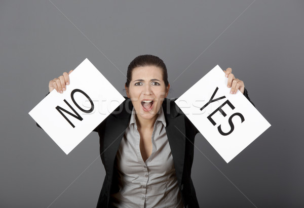 Yes or No choice Stock photo © iko
