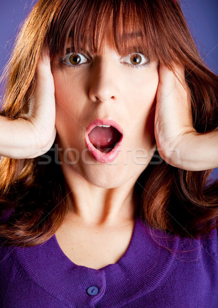 Astonished woman Stock photo © iko