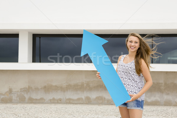 Szkoły student niebieski Zdjęcia stock © iko