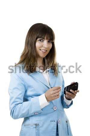 Businesswoman with a Pda Stock photo © iko