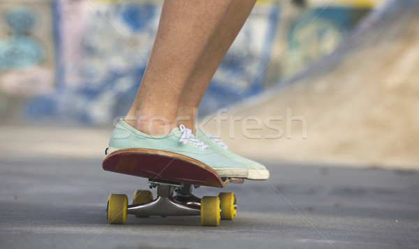 Riding a skate Stock photo © iko