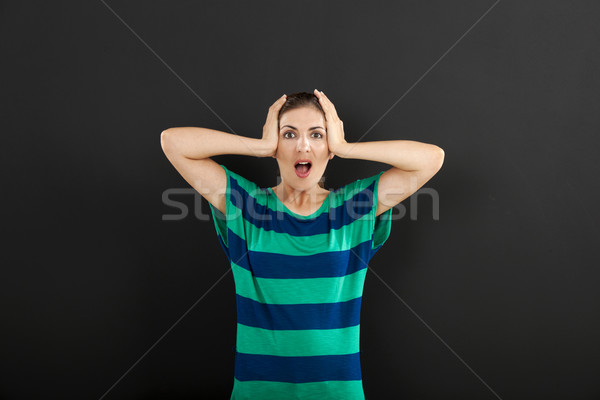 Woman in Panic Stock photo © iko