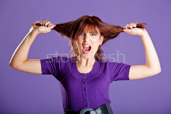 Angry woman Stock photo © iko