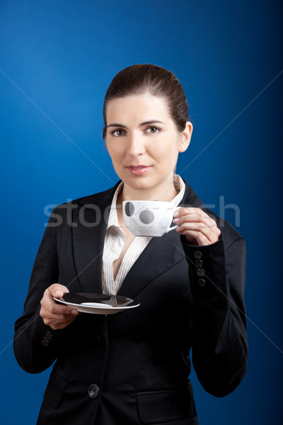 Drinking a coffee Stock photo © iko