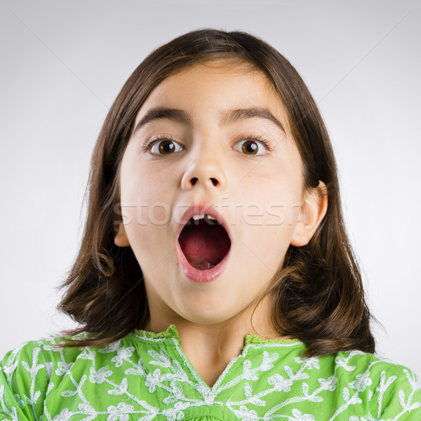 Astonished girl Stock photo © iko