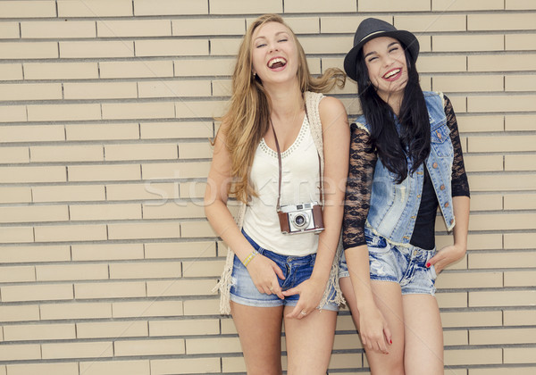 Meninas dois belo jovem Foto stock © iko