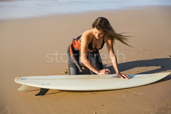 Getting ready for another surfing day Stock photo © iko