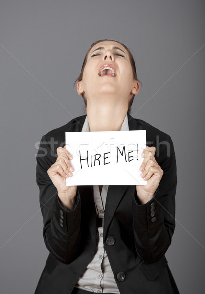 Hire me please!!! Stock photo © iko