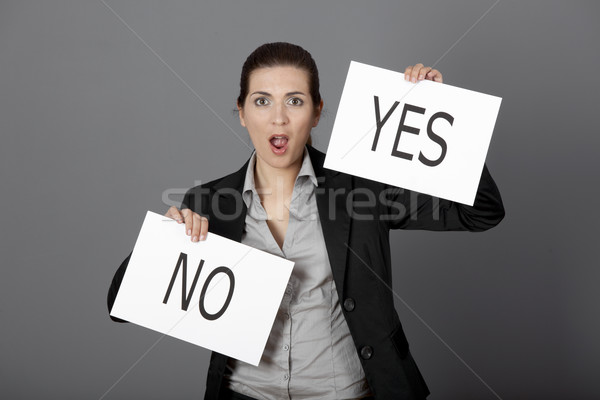 Yes or No choice Stock photo © iko