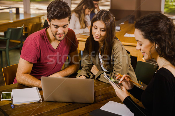 Friends studying together  Stock photo © iko