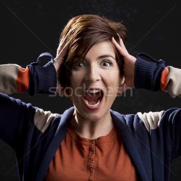 Woman yelling  Stock photo © iko