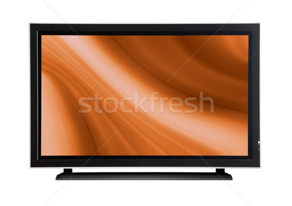 Plasma lcd tv branco laranja abstrato Foto stock © iko