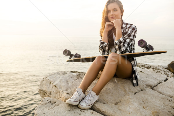 Skater Girl Stock photo © iko