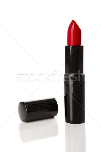 Batom vermelho isolado branco cor escuro belo Foto stock © iko