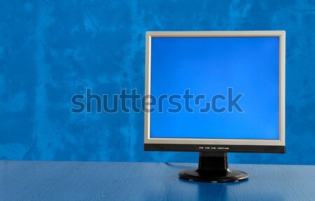 Lcd display monitor Blauw kamer business Stockfoto © iko