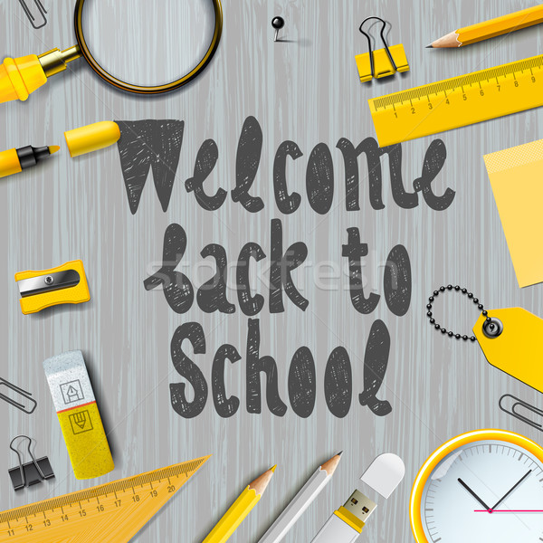 Welcome back to school background Stock photo © ikopylov