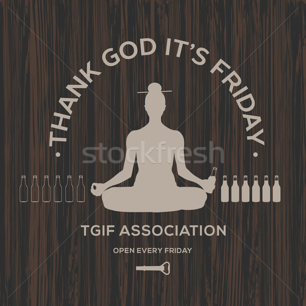 Stock photo: Happy Friday, thank God it's Friday