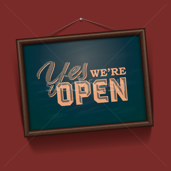 We are Open Sign Stock photo © ikopylov