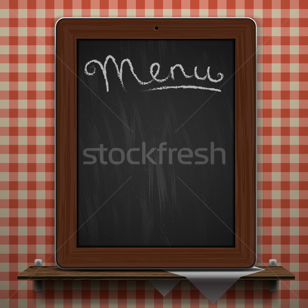 Menu blackboard background Stock photo © ikopylov