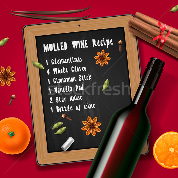 Christmas drink mulled wine Stock photo © ikopylov