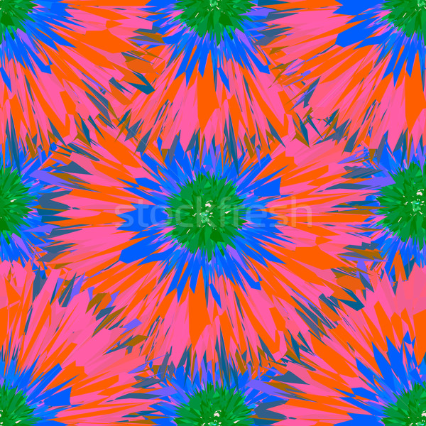 Seamless bright colors tropical floral pattern Stock photo © ikopylov