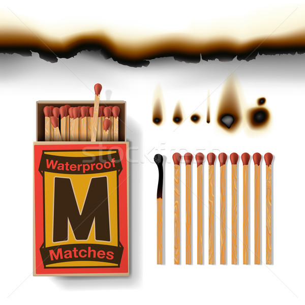 Matchbox and matches Stock photo © ikopylov