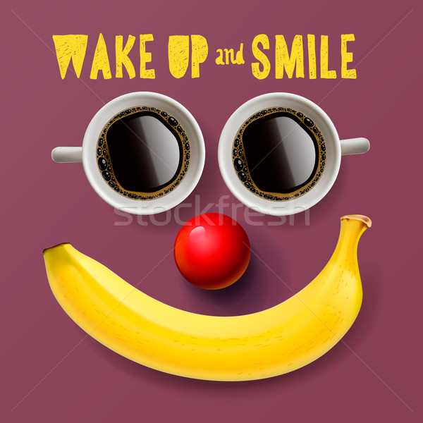 Wake up and smile, motivation background Stock photo © ikopylov