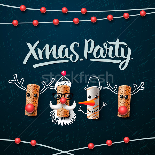 Christmas party design template Stock photo © ikopylov