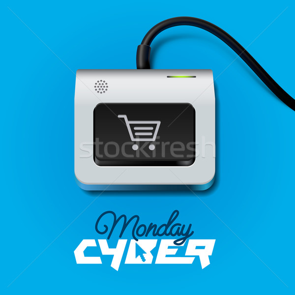 Cyber Monday button on keyboard Stock photo © ikopylov