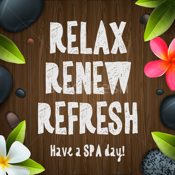 Spa day, relax, renew, refresh Stock photo © ikopylov