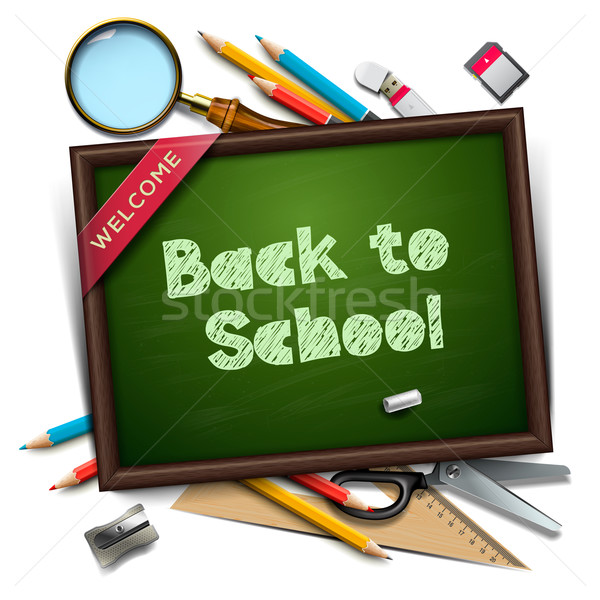 Welcome back to school template Stock photo © ikopylov