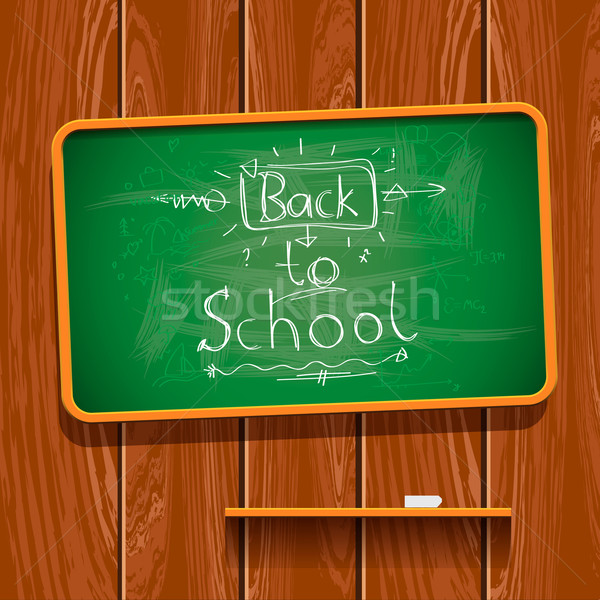 Back to school, chalkwriting on blackboard Stock photo © ikopylov